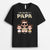La Bande À Papy Version Carte Design Cartoon - Cadeau Personnalisé | T-shirt Pour Papy