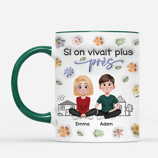 4232MFR2 effet dimpression 3d mug personnalise vivre plus pres design cartoon 4232m