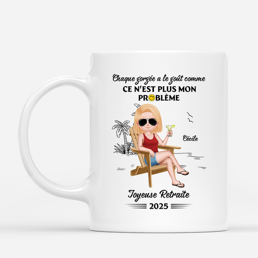 4239MFR1 mug personnalise femme joyeuse retraite design cartoon 4239m5h0a