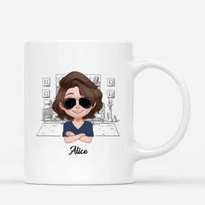 4241MFR3 mug personnalise maman femme patronne design cartoon 4241m