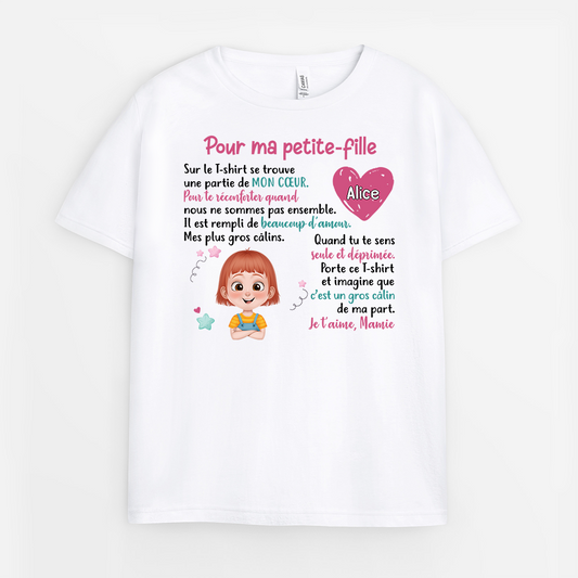4248AFR1 t shirt personnalise une partie de mon coeur 4248a6n0a