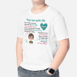 4248AFR2 t shirt personnalise une partie de mon coeur 4248a6n0a