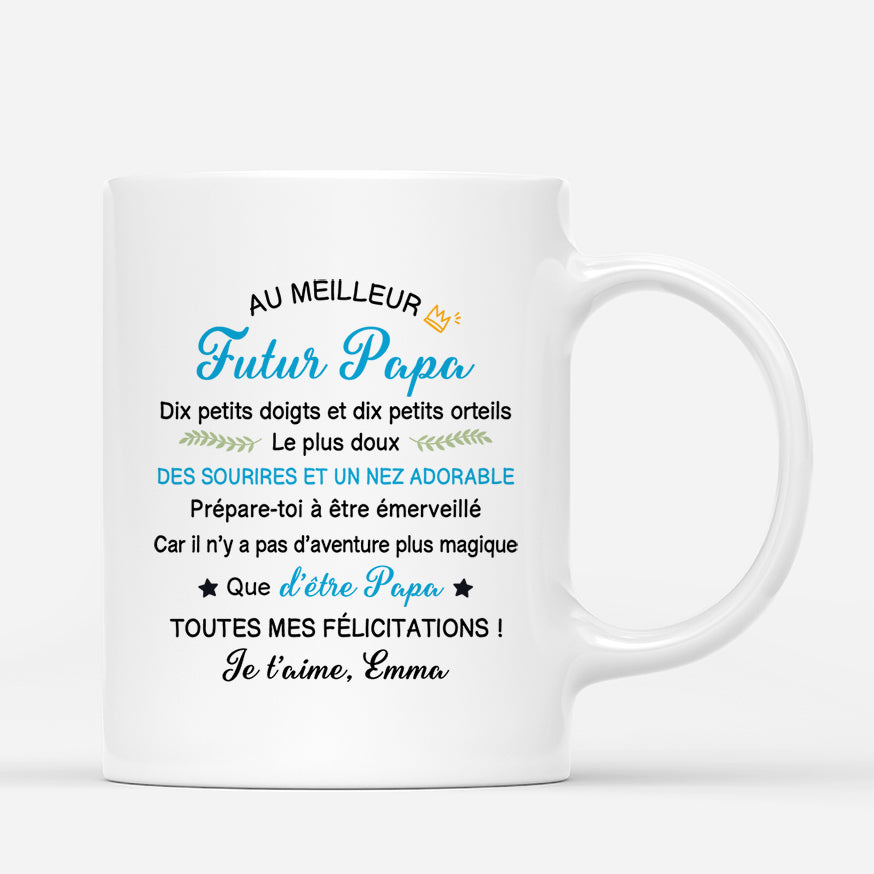 4251MFR3 mug maman personnalise a la plus belle future maman photo 4251m