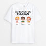 4253AFR1 tee shirt personnalise la bande a maman design cartoon colore 4253a