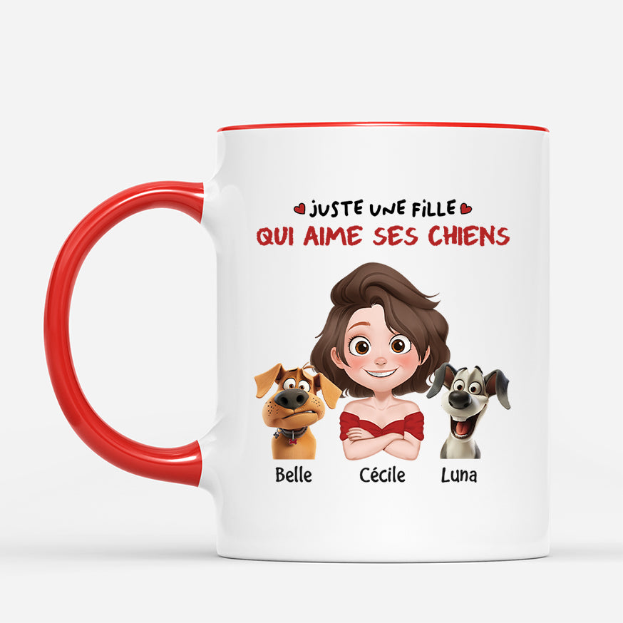 4255MFR2 tasse personnalisee juste un garcon qui aime ses chiens 4255m8k0c