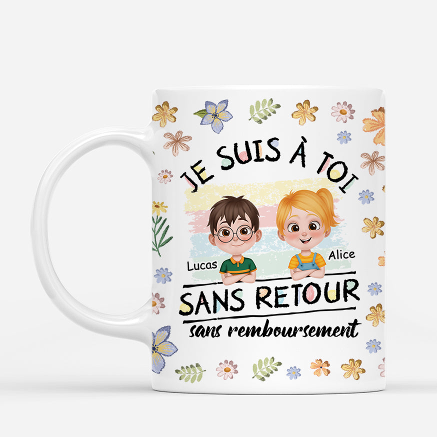 On Est À Toi Design Cartoon - Cadeau Personnalisé | Mug Pour Maman