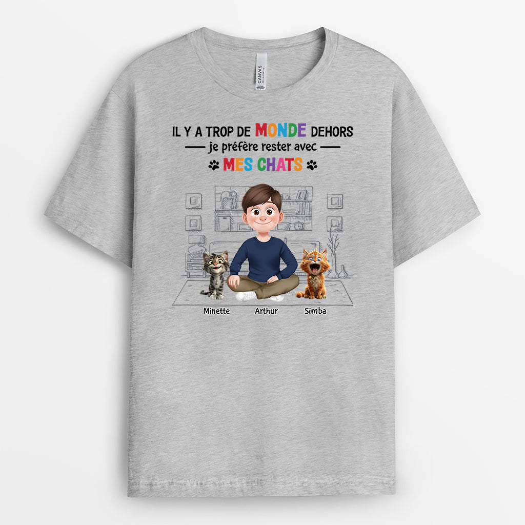 4285AFR2 t shirt personnalise chat mieux avex mes chats 4285akk0d