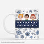 4287MFR1 effet dimpression 3d mug personnalise maman et ses enfants motif bleu marine 4287m5h0a