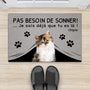 4291DFR2 paillasson personnalise chat pas besoin de sonner 4291d8q3d
