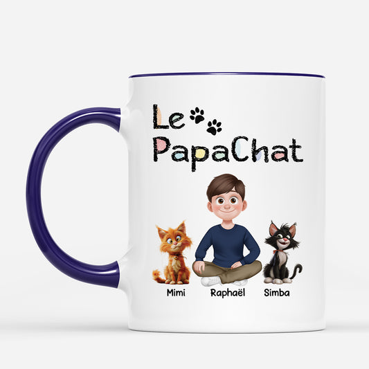 4298MFR2 mug personnalise avec chat la maman chat design cartoon 4298m3k0d