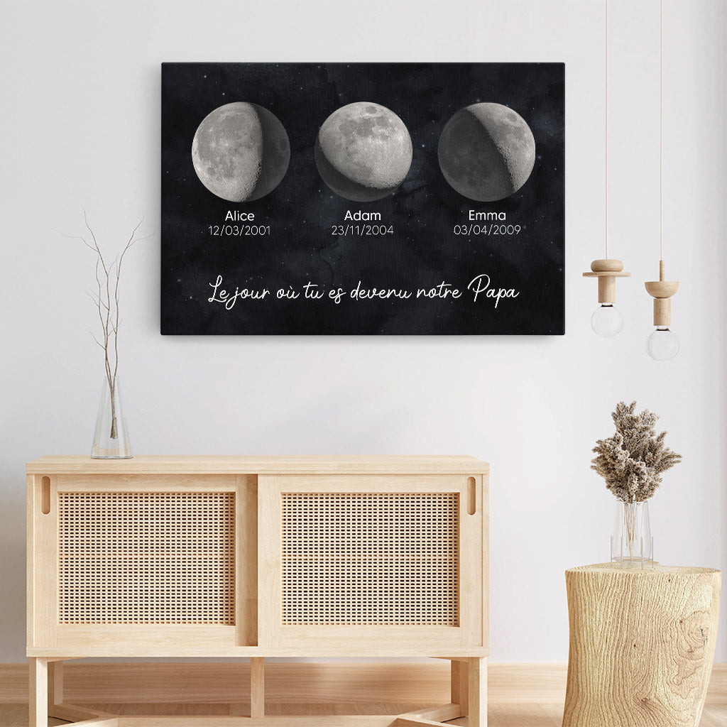 4312CFR3 toile personnalise maman et papa le jour special design lunaison 4312c6t5a_5a0cb420 e9d1 4173 8854 a0b3ea06d688