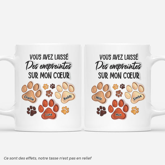 4314MFR1 mug personnalise animaux des empreintes colorees sur mon coeur 4314mtq5c_916bd487 f811 4e25 bddc 4e650dd31191
