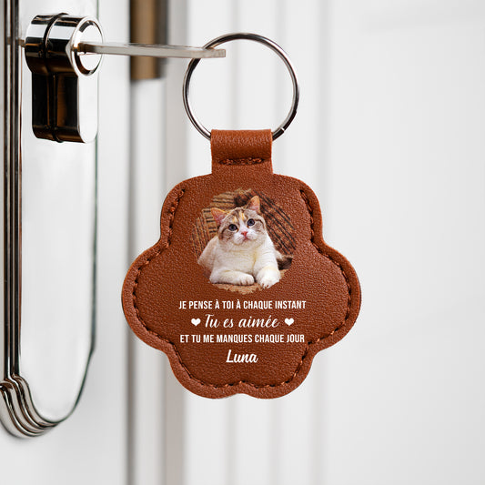 4325AFR2 anges ont des pattes porte cle patte de chat_ chien personnalise photo commemorative 4325aj6p5a