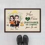 4326DFR1 paillasson personnalise couple partenaires de camping pour la vie design mignon 4326d6q8g