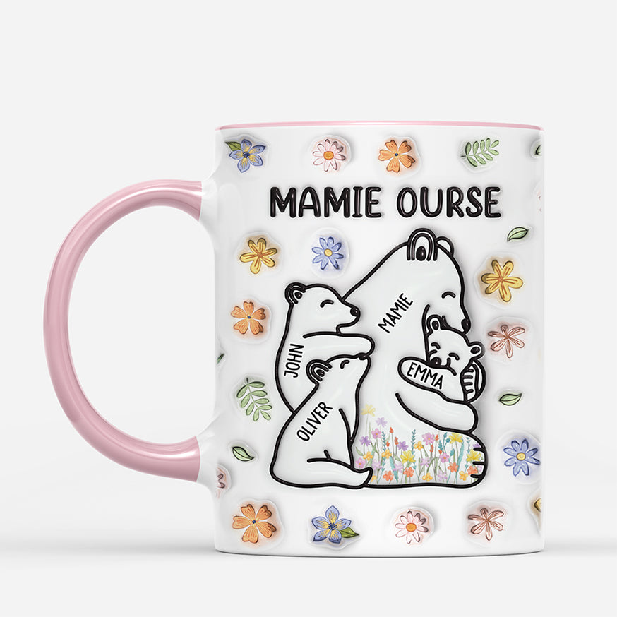 4339MFR2 mug personnalise pour maman maman ours 3d 4339m3v3a