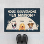 4340DFR1 paillasson chien personnalise nous gouvernons la maison version lune 4340d5m8c