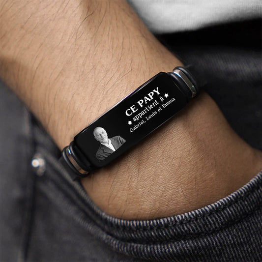 4353JFR2 bracelet personnalise pour papa des souvenirs photos 4353j6l5b_0086d553 566f 4346 bfcc 53203519c408