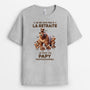 4369AFR2 t shirt personnalise retraite mamie ours professionnelle design cartoon version blanc 4369a5m3a