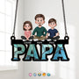 4374UFR1 attrape soleil vitrail personnalise pour papa design cartoon 4374u6mnb