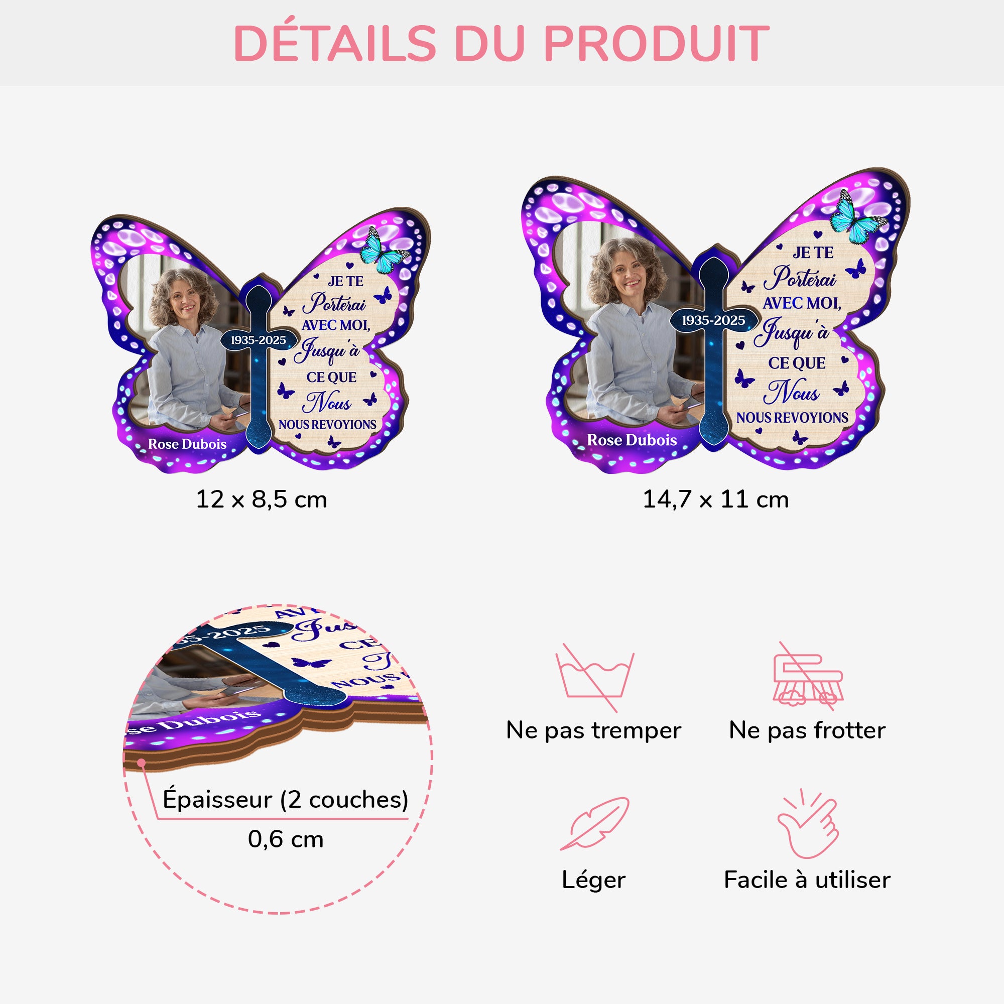 4376GFR3 clip pare soleil de voiture personnalise jusqua ce que cadeau commemoratif photo 4376g3tma