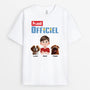 4379AFR1 t shirt personnalise chien t shirt de nuit officiel design cartoon 4379akk0c