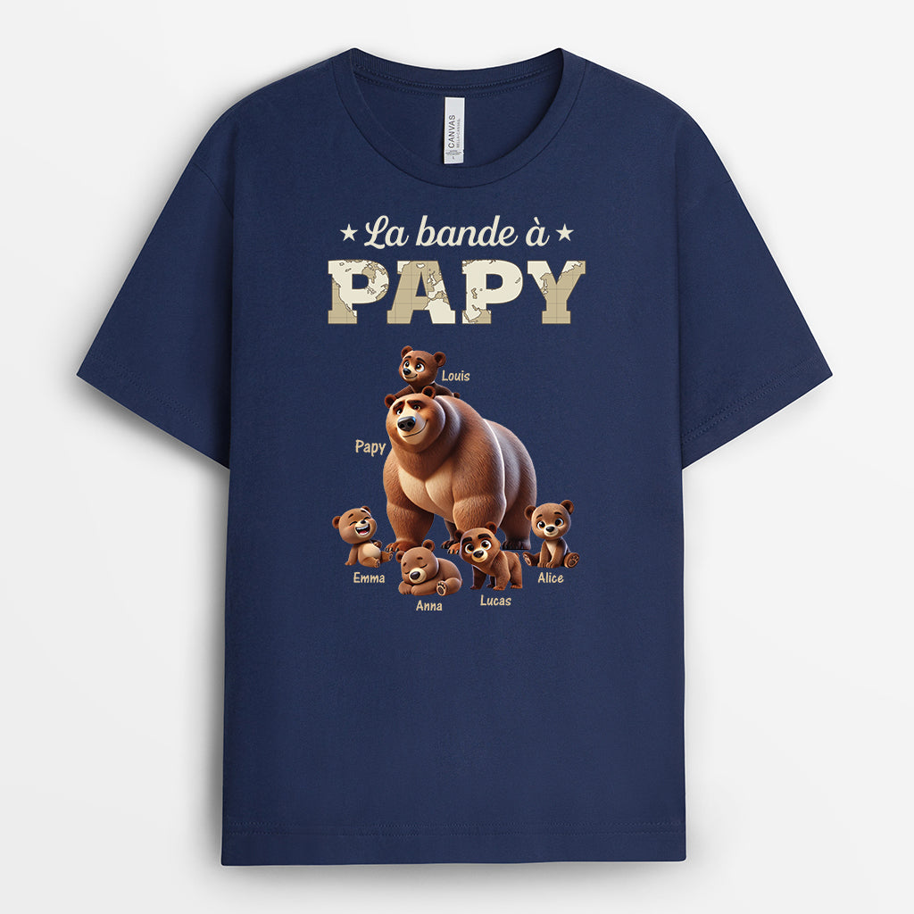 4409AFR2 tee shirt personnalise maman ours retro 4409a5m3a
