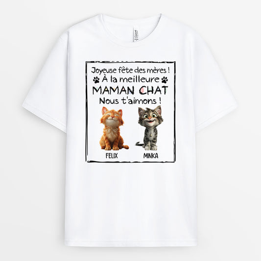 4419AFR1 tee shirt personnalise joyeuse fete des meres de chat 4419akmtd_00333e02 6f5e 4764 824c 4d0788c8e691