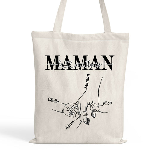 4423BFR1 la meilleure maman mamie tote bag a personnaliser 4423bcf5a