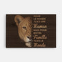 4434CFR1 toile personnalisable maman tu es le monde version lion 4434c6tna