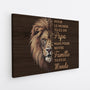 4434CFR2 toile personnalisable maman tu es le monde version lion 4434c6tna