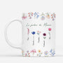 4436MFR1 mug mamie personnalise le jardin de mamie jolies fleurs 4436m8q0h