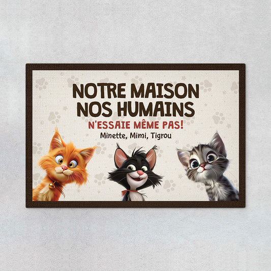 4438DFR1 paillasson personnalise chat nessaie meme pas 4438d