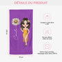 4450BFR3 serviette de plage personnalisee femme en bikini 4450b8kta