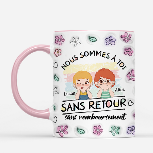 4471MFR2 effet dimpression 3d mug personnalise nous sommes a maman papa 4471m3h0a