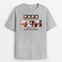 4472AFR1 t shirt personnalise papa avec photo tu es le monde 4472a5l5b