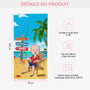 4478BFR3 serviette de plage personnalise legende retraitee 4478b6tmg