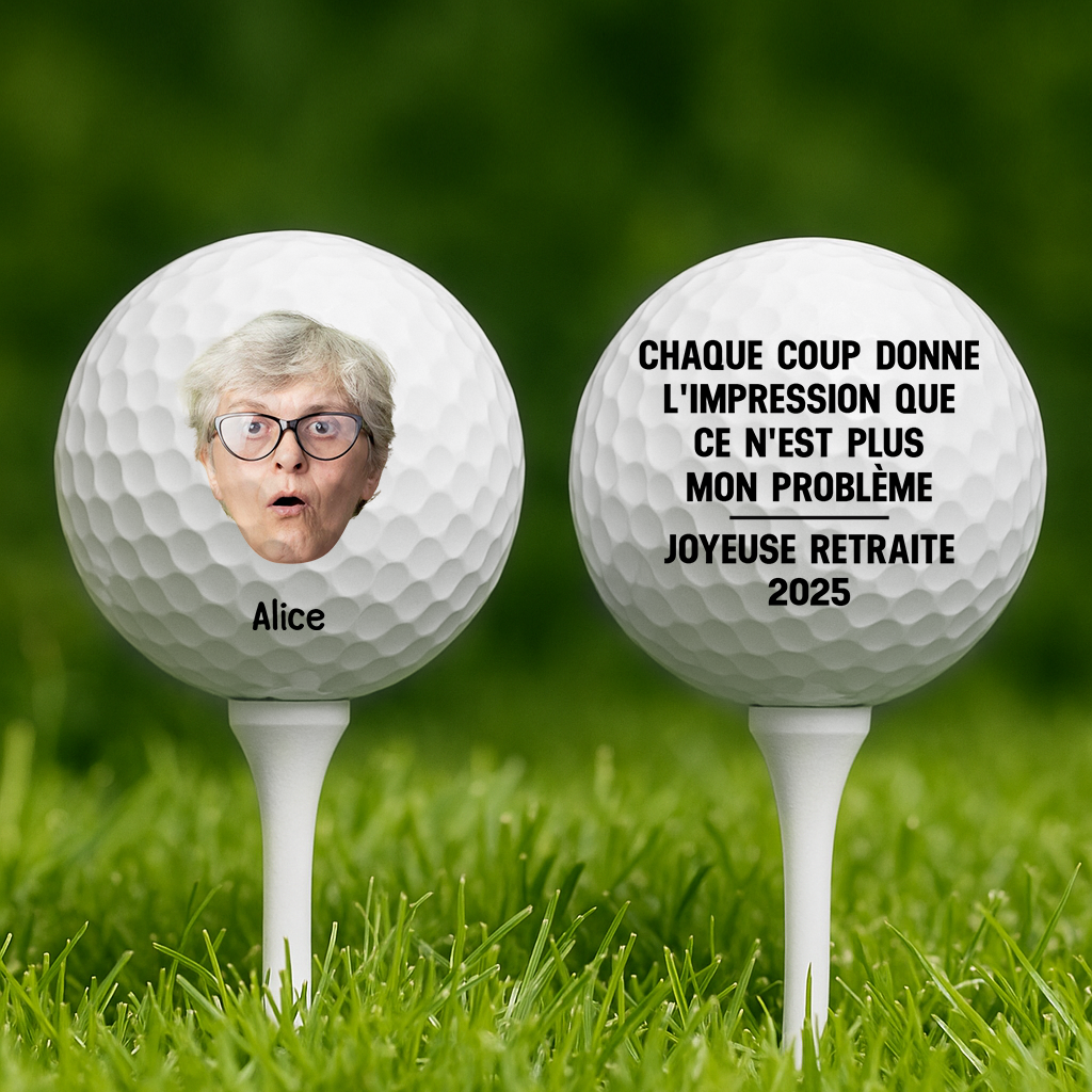 4486KFR2 balle de golf personnalisee golfeur a plein temps visage 4486ktn5b