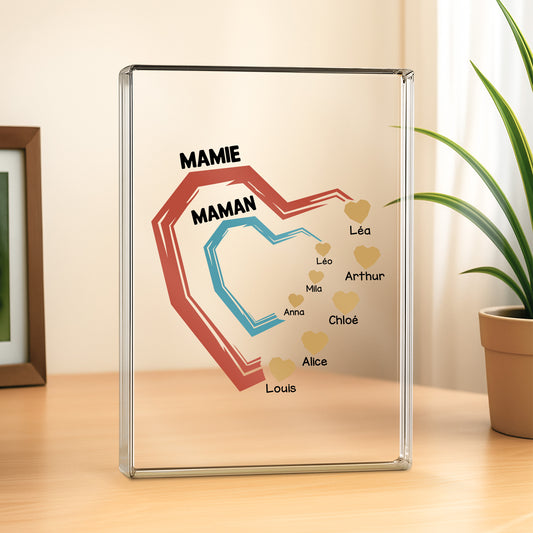 4492RFR2 plaque en acrylique personnalisee ses petits coeurs 4492rtmab