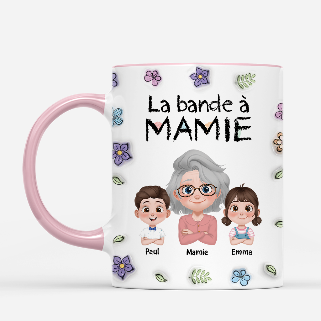 4499MFR2 effet dimpression 3d mug personnalise la bande a maman cool fleur pastel 4499mkh5a