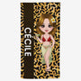 4563BFR1 serviette de plage personnalise femme sexy 4563bklta