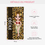 4563BFR3 serviette de plage personnalise femme sexy 4563bklta