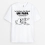 4580AFR1 tee shirt personnalise pour papa le bonheur 4580akm8b