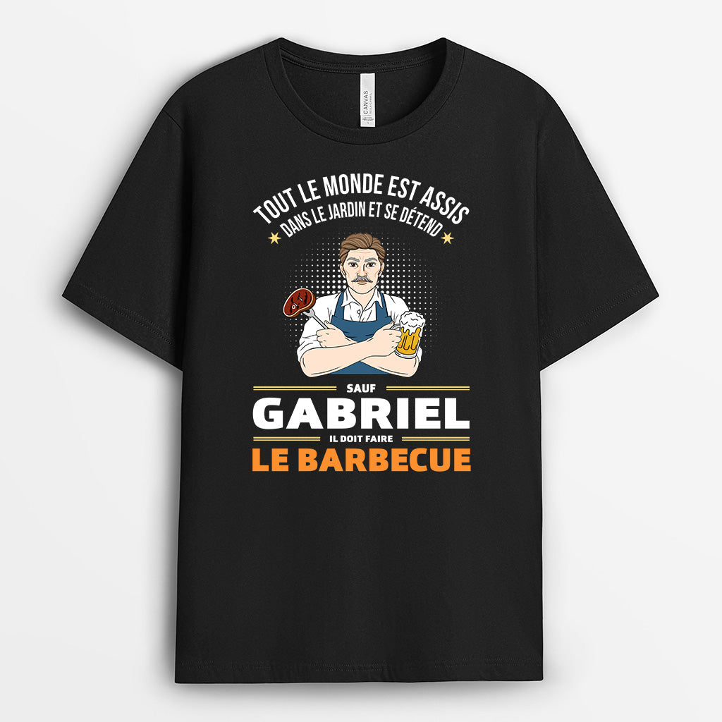Faire Le Barbecue - T-shirt Personnalisé Homme Humour