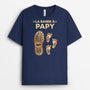 4583AFR2 t shirt personnalise la bande a papa chaussure et empreintes pied 4583a36ab