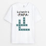 4587AFR1 t shirt personnalise la bande a papa version mots croises 4587akk5b