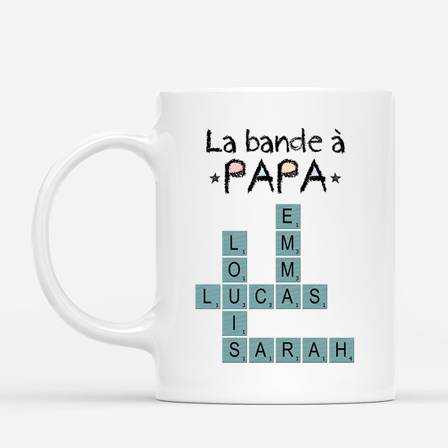 Mug La Bande À Papa Version Mots-Croisés Personnalisé
