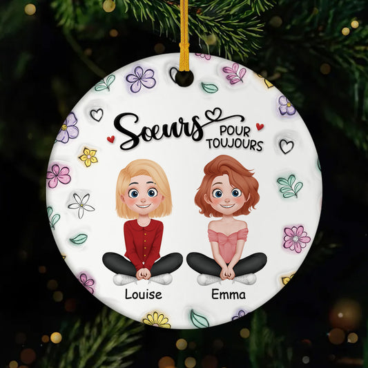 4600OFR1 effet dimpression 3d mug personnalise soeurs et meilleures amies pour toujours 4600o3m0f