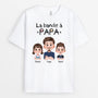 4607AFR1 t shirt personnalise la bande a papa design cartoon version crayon 4607a3q0b