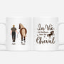 4622MFR1 mug personnalise pour homme meilleure vie avec un cheval 4622mkk8b