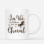 4622MFR3 mug personnalise pour homme meilleure vie avec un cheval 4622mkk8b